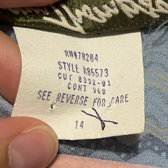 Norm Thompson Womens VTG Maxi Dress Size 14 Blue Printed Coastal Beach Summer - Picture 6 of 7